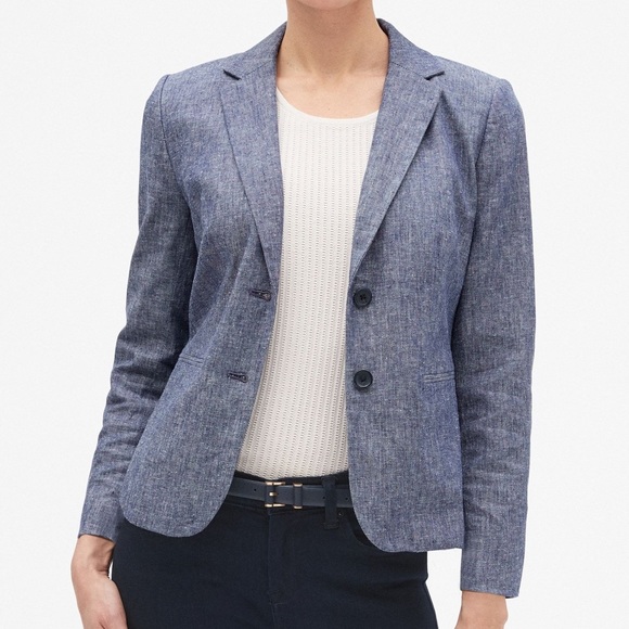Banana Republic Jackets & Blazers - Banana republic chambray linen blazer NEW